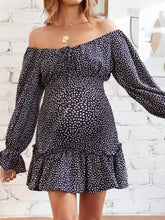 Load image into Gallery viewer, One-Shoulder Loose Fashion Maternity Dress