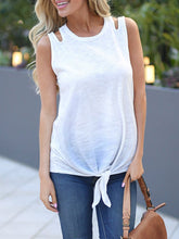 Load image into Gallery viewer, Sleeveless Casual Maternity T-shirt