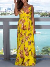 Load image into Gallery viewer, Fashion Contrast Print Maternity Sling Dress