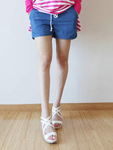 Load image into Gallery viewer, Summer Loose Casual Maternity Denim Shorts