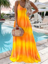 Load image into Gallery viewer, Fashion Gradient Contrast Color Maternity Sling Dress