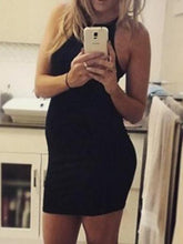 Load image into Gallery viewer, Sleeveless Slim Fit Maternity Short Dress