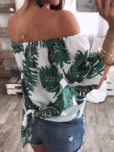 Load image into Gallery viewer, Off-the-shoulder Fashion Printed Maternity Casual Top