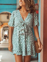 Load image into Gallery viewer, Maternity Dress With Elastic Waist And Ruffle