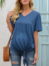 Load image into Gallery viewer, Pure Color V-Neck Maternity Top