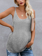 Load image into Gallery viewer, Knitted Vest Contrasting Color Sling Sling Maternity Top