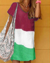 Load image into Gallery viewer, Maternity Summer Hedging Gradient Print Dress