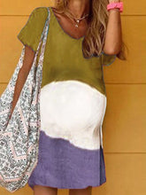 Load image into Gallery viewer, Maternity Summer Hedging Gradient Print Dress