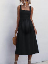 Load image into Gallery viewer, Simple Square Neck Suspender Sexy Maternity Dress