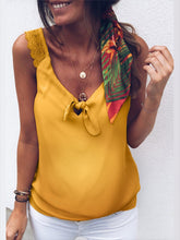 Load image into Gallery viewer, Maternity Lace V-Neck Knotted Sleeveless Vest