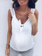 Load image into Gallery viewer, Maternity Lace V-Neck Knotted Sleeveless Vest