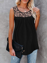 Load image into Gallery viewer, Leopard Print Loose Round Neck Vest For Pregnant Women