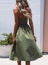 Load image into Gallery viewer, Maternity Dress Sexy Waist Solid Color Sling Dress