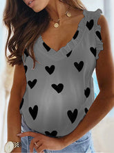 Load image into Gallery viewer, Maternity Love Print Ruffle Top