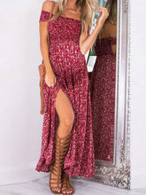 Load image into Gallery viewer, Irregular Sexy Maternity Dress With Floral Collar