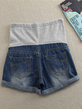Load image into Gallery viewer, Maternity Shorts With Ripped Holes