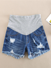 Load image into Gallery viewer, Summer Denim Maternity Shorts