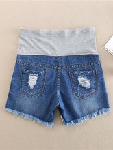 Load image into Gallery viewer, Summer Denim Maternity Shorts