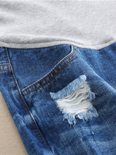 Load image into Gallery viewer, Summer Denim Maternity Shorts