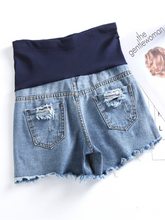 Load image into Gallery viewer, Fashion Trend Ripped Maternity Shorts