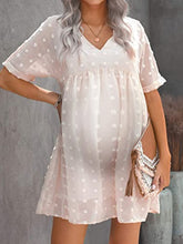 Load image into Gallery viewer, Maternity Fashion Casual Polka Dot Mini Dress