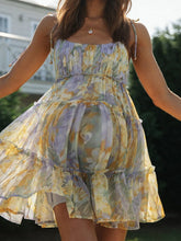 Load image into Gallery viewer, Maternity Chiffon Floral Sling Dress