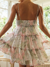 Load image into Gallery viewer, Maternity Chiffon Floral Sling Dress