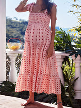 Load image into Gallery viewer, Maternity Sling Holiday Print Dress