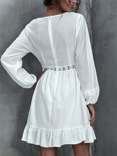 Load image into Gallery viewer, White Temperament Commuter Maternity Dress