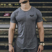 Load image into Gallery viewer, Men's Round Neck Solid Color Short Sleeves