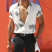 Load image into Gallery viewer, Men's Beach Print Short Sleeve Shirts