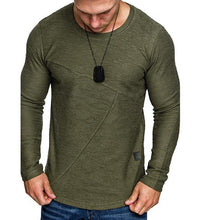 Load image into Gallery viewer, Long Sleeve Men's Solid Color T-Shirt Bottoming Shirt
