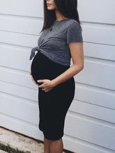 Load image into Gallery viewer, Fashion Casual Home Short Sleeve Maternity Dress