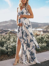 Load image into Gallery viewer, V-Neck Slim Print Sexy Maternity Dress