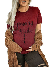 Load image into Gallery viewer, Maternity Lettering Short Sleeve T-Shirt