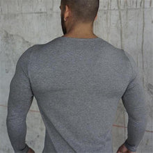 Load image into Gallery viewer, Pure Color Men's Breathable Sports Slim Long-Sleeved T-Shirt