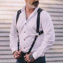 Load image into Gallery viewer, Simple Pure White Lapel Men's Shirt