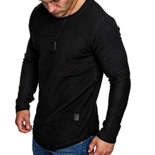 Load image into Gallery viewer, Long Sleeve Men's Solid Color T-Shirt Bottoming Shirt