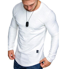 Load image into Gallery viewer, Long Sleeve Men's Solid Color T-Shirt Bottoming Shirt
