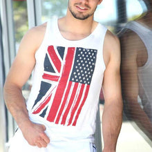 Load image into Gallery viewer, Independence Day Flag Sleeveless Men&#39;s Tops
