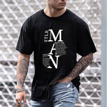 Load image into Gallery viewer, Letters Printed Loose Mens T-shirt
