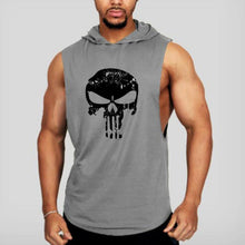 Load image into Gallery viewer, Men&#39;s Skull Stitching Hooded Sleeveless Sports Vest
