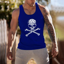 Load image into Gallery viewer, Skull Print Movement Vest Men&#39;s Tops
