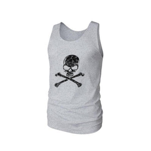 Skull Print Movement Vest Men's Tops