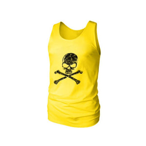 Skull Print Movement Vest Men's Tops