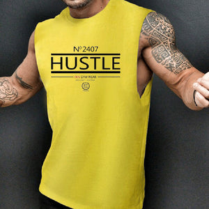 Men's Cotton Loose Letter Printed Casual Sports Vest