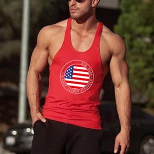 American Flag Slim Sweat Men's Tops