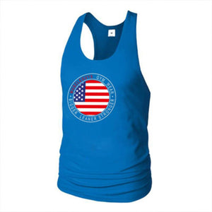 American Flag Slim Sweat Men's Tops