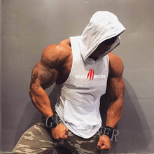 Load image into Gallery viewer, Men&#39;s Printed Sleeveless Hooded Sports Vest
