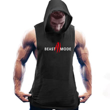 Load image into Gallery viewer, Men&#39;s Printed Sleeveless Hooded Sports Vest
